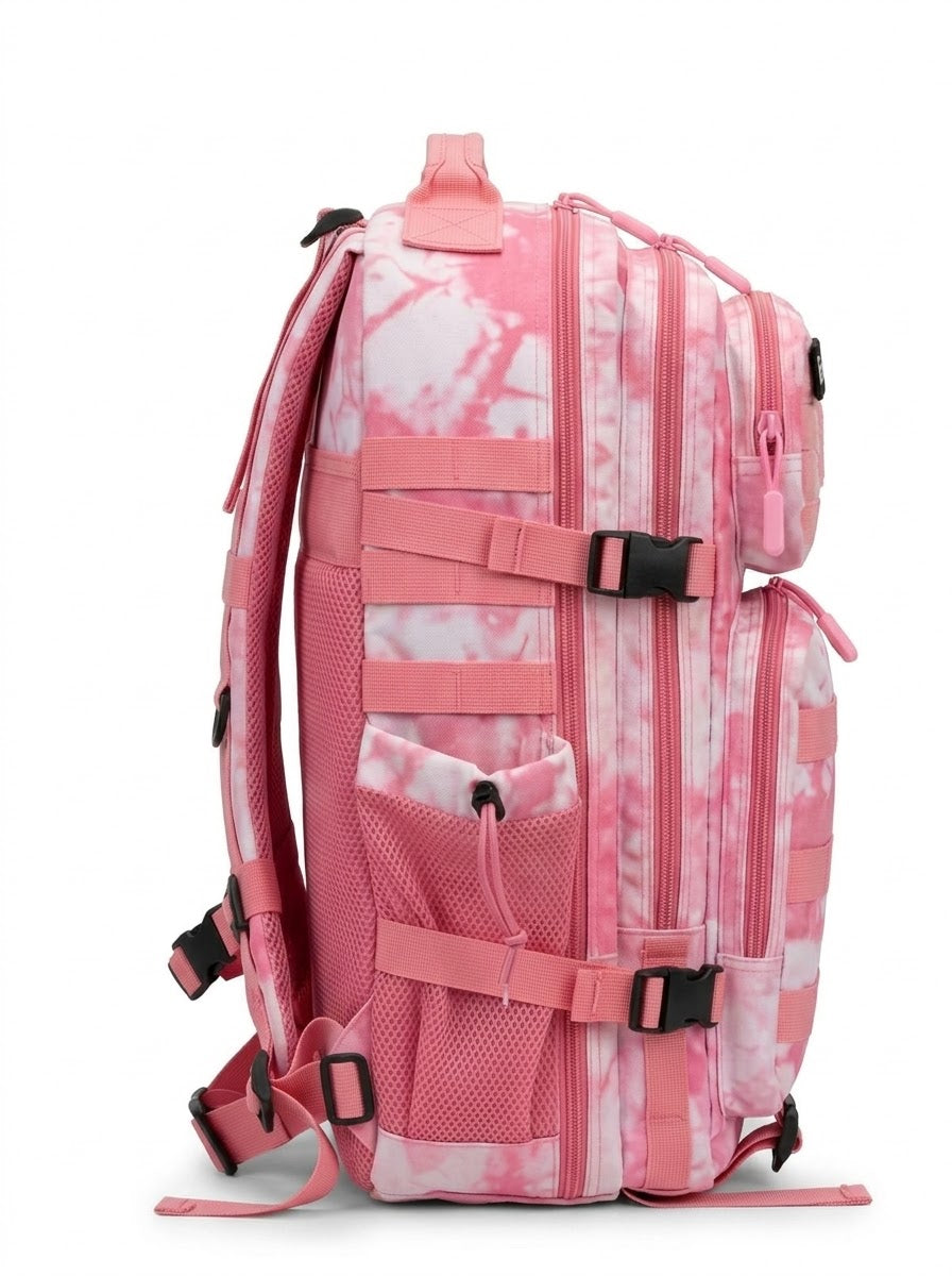 Mochila Tática Essentik 45L - Rosa Camuflado