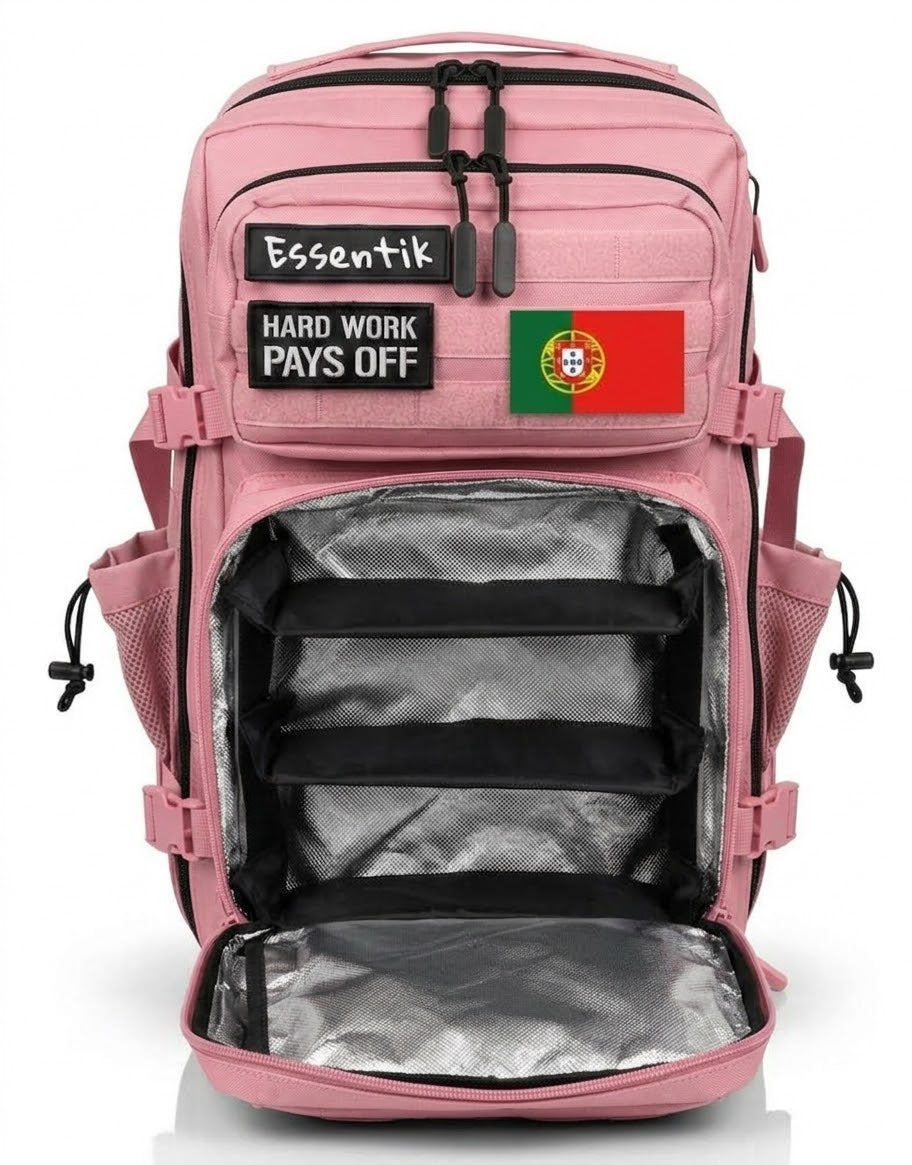 Mochila Tática 45L Rosa Térmica